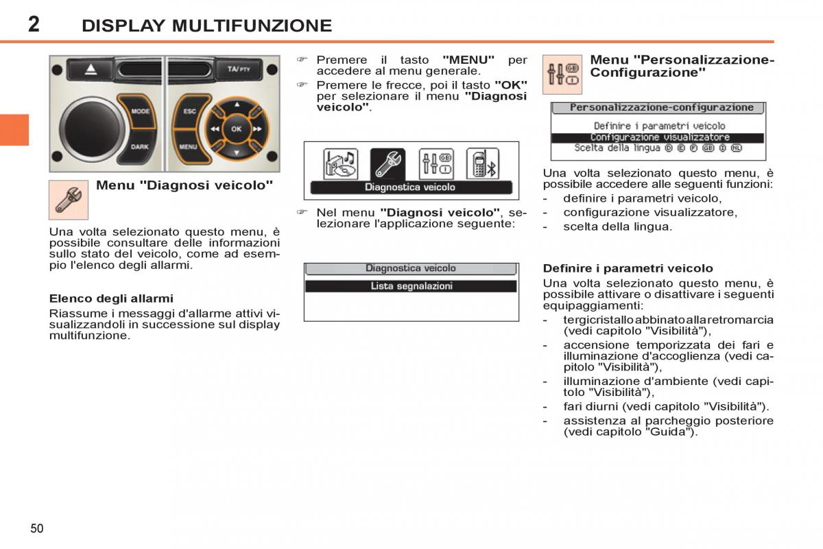 Peugeot 308 SW I 1 manuale del proprietario / page 52