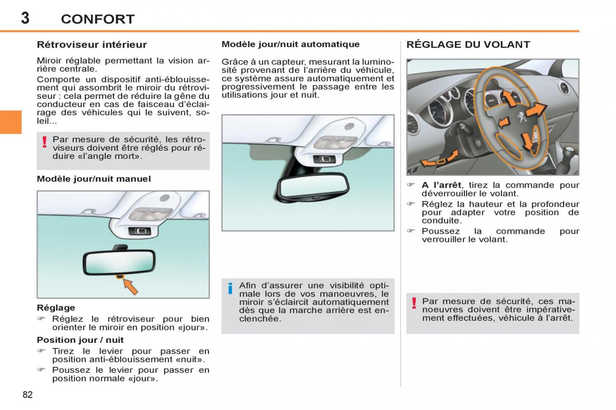 Peugeot 308 SW I 1 manuel du proprietaire / page 84