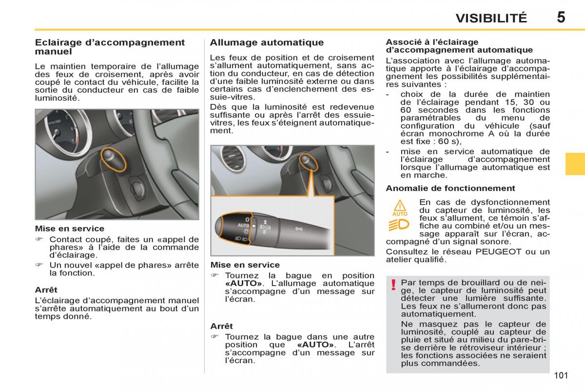 Peugeot 308 SW I 1 manuel du proprietaire / page 103