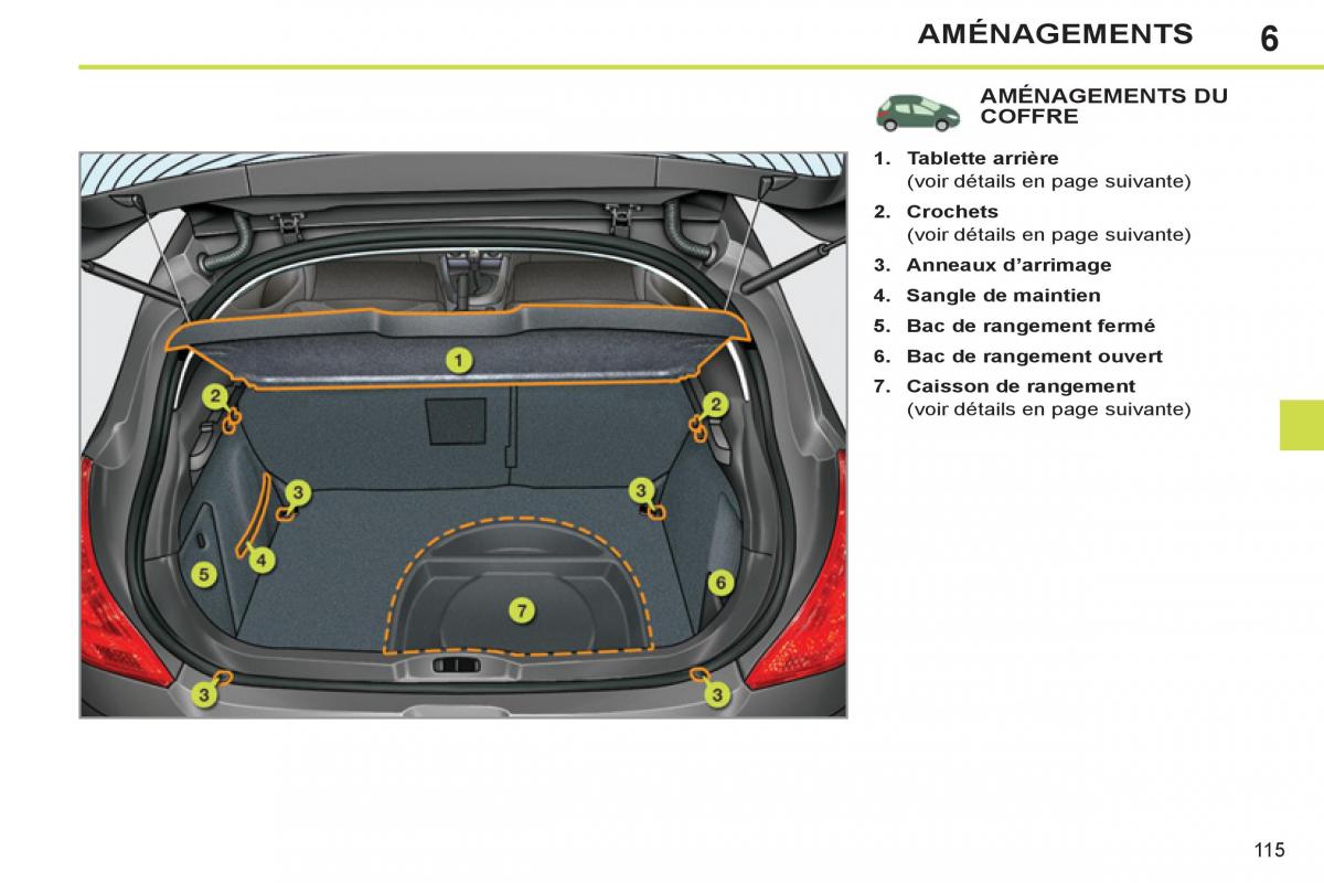 Peugeot 308 SW I 1 manuel du proprietaire / page 117