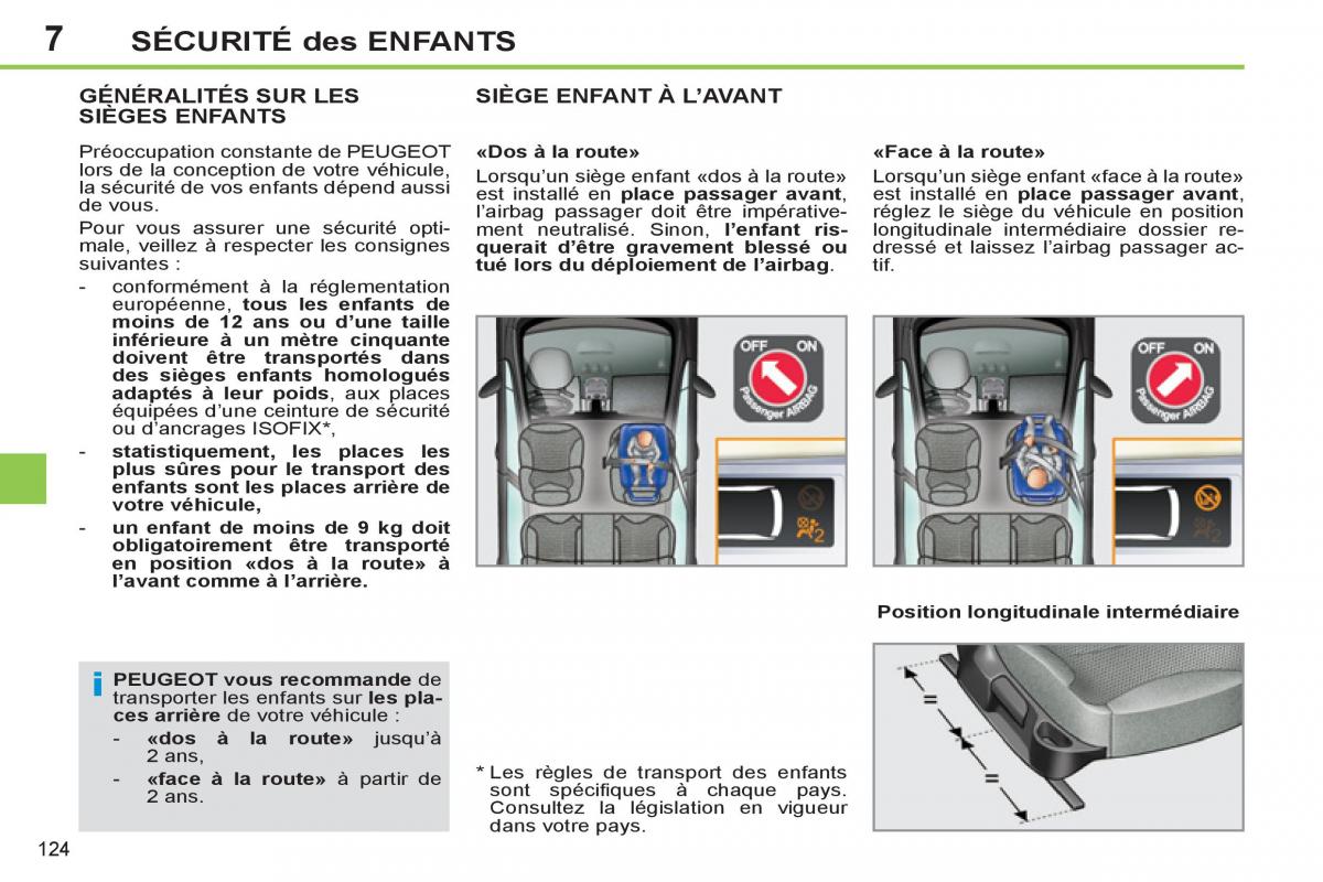 Peugeot 308 SW I 1 manuel du proprietaire / page 126