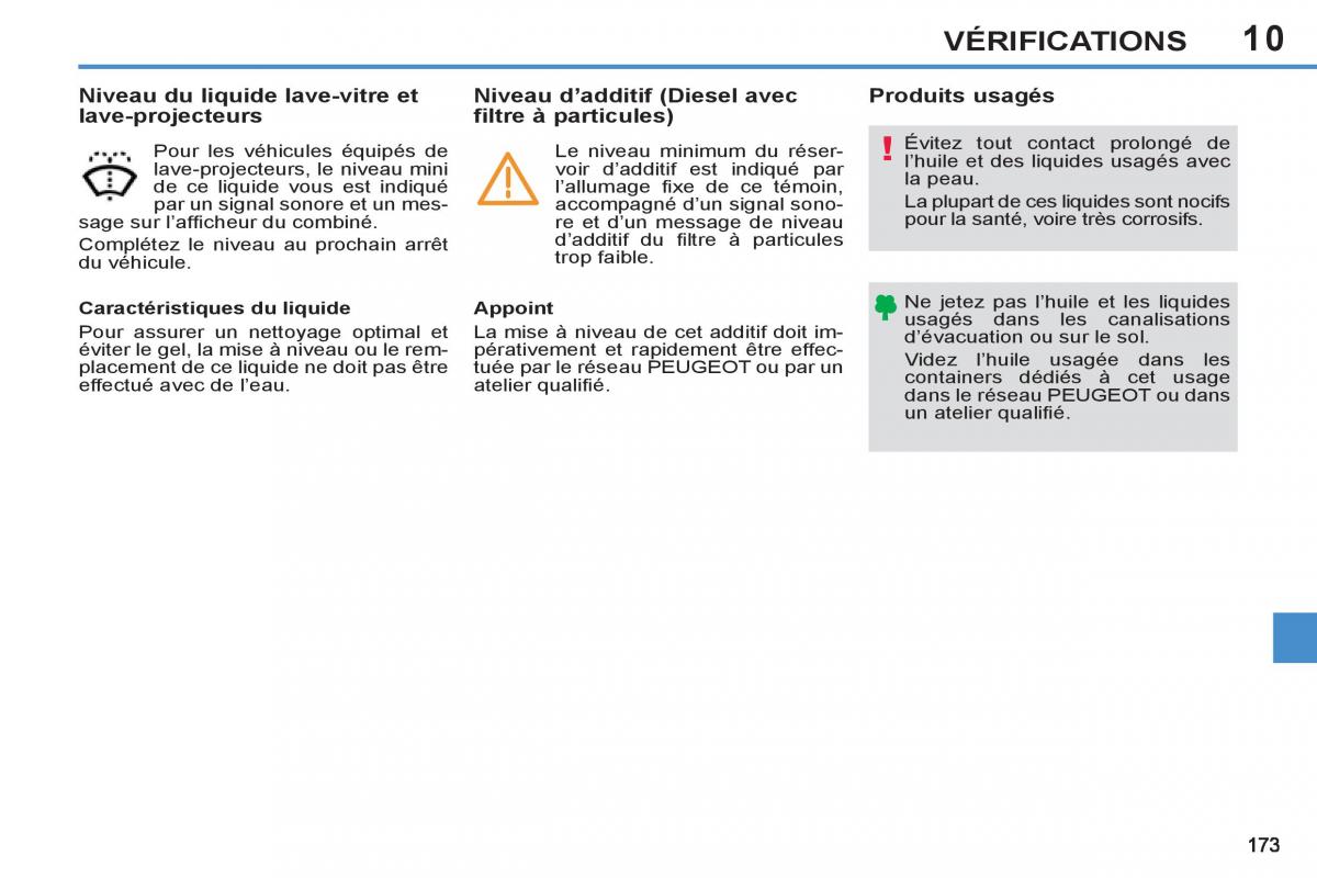 Peugeot 308 SW I 1 manuel du proprietaire / page 175