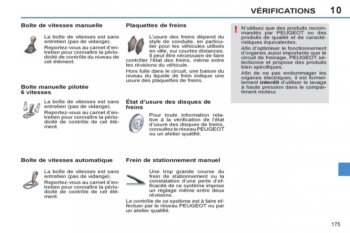 Peugeot 308 SW I 1 manuel du proprietaire / page 177