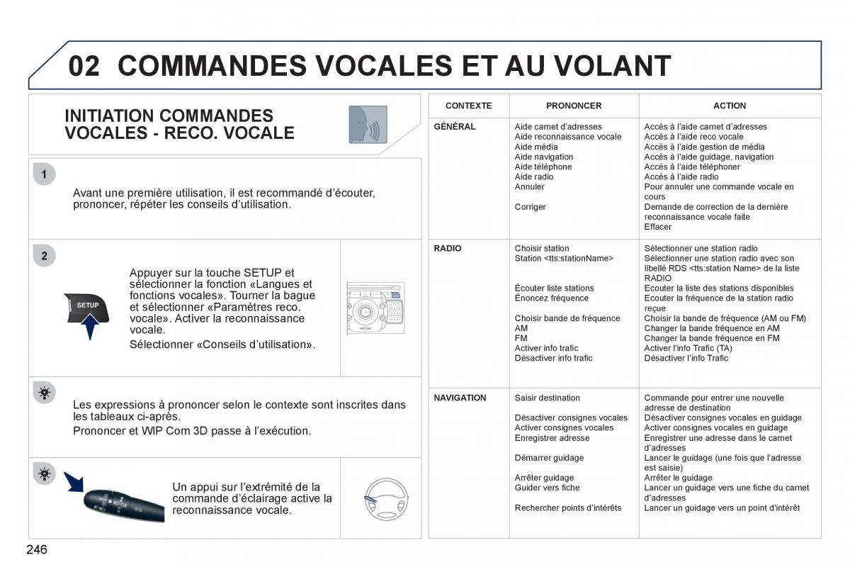 Peugeot 308 SW I 1 manuel du proprietaire / page 248