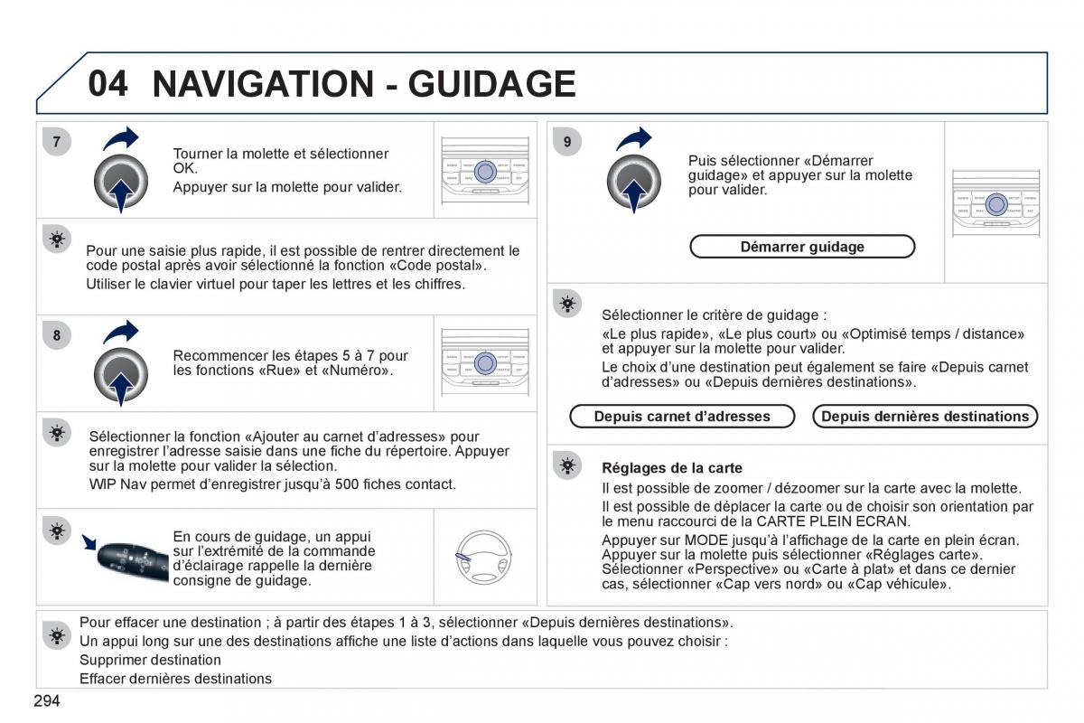 Peugeot 308 SW I 1 manuel du proprietaire / page 296