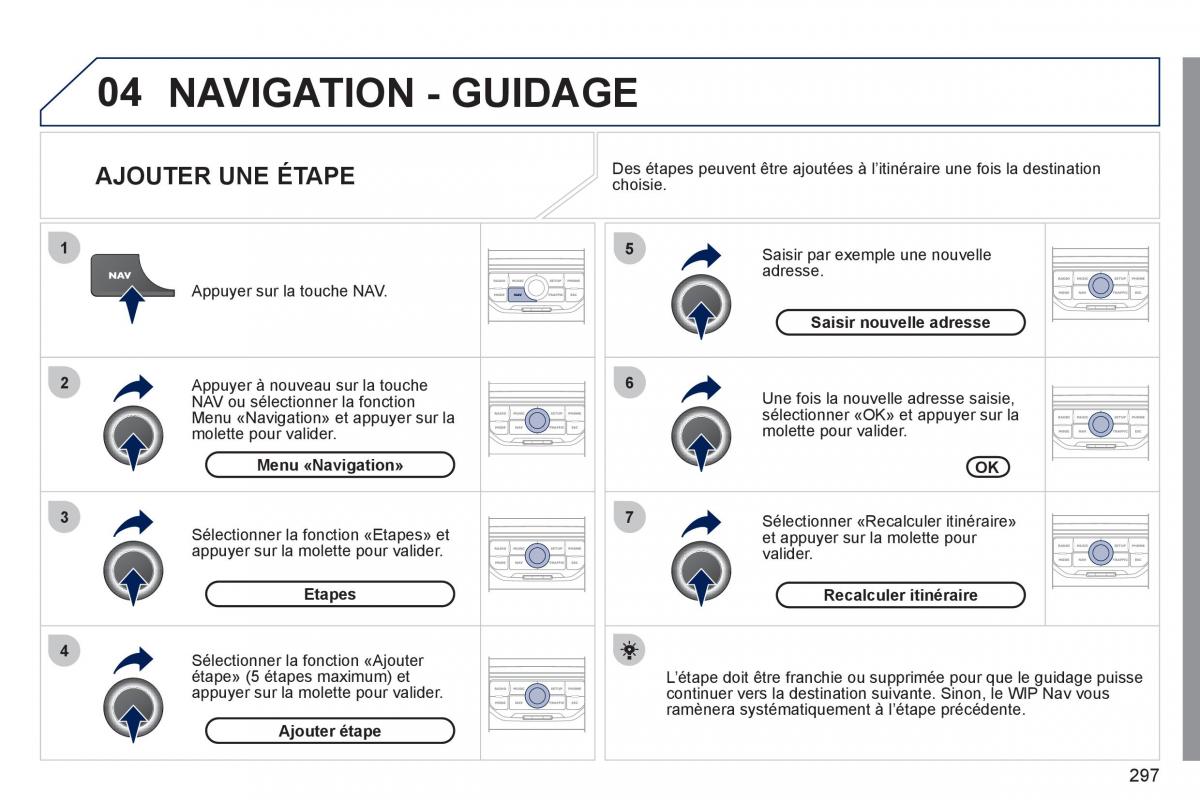 Peugeot 308 SW I 1 manuel du proprietaire / page 299