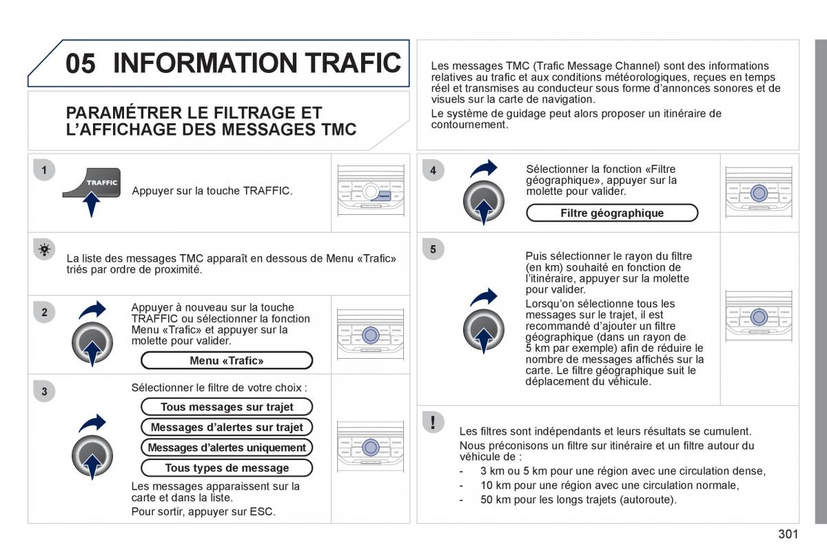 Peugeot 308 SW I 1 manuel du proprietaire / page 303