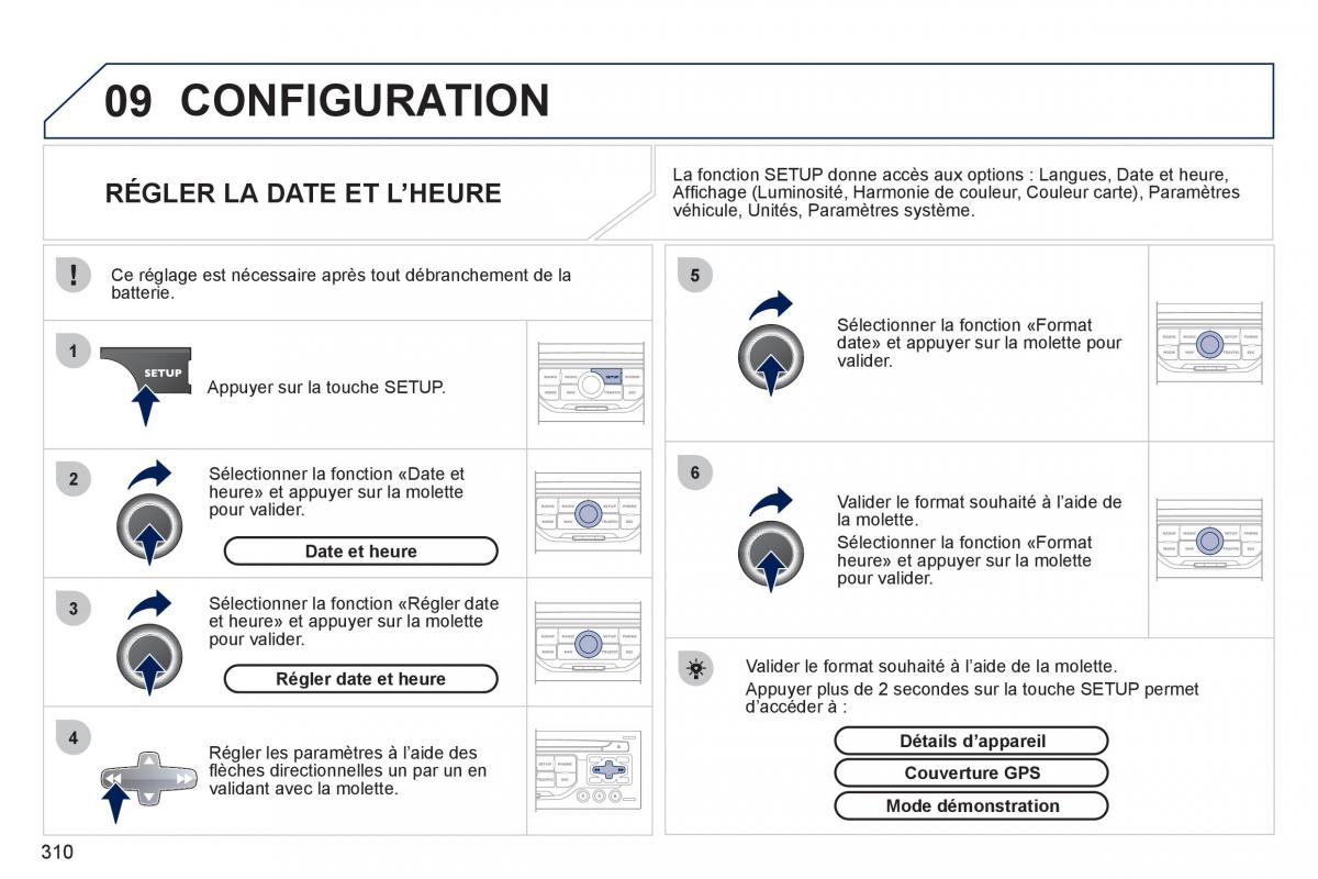 Peugeot 308 SW I 1 manuel du proprietaire / page 312