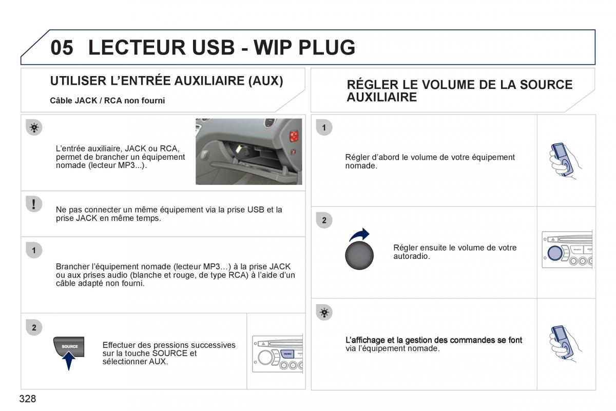 Peugeot 308 SW I 1 manuel du proprietaire / page 330