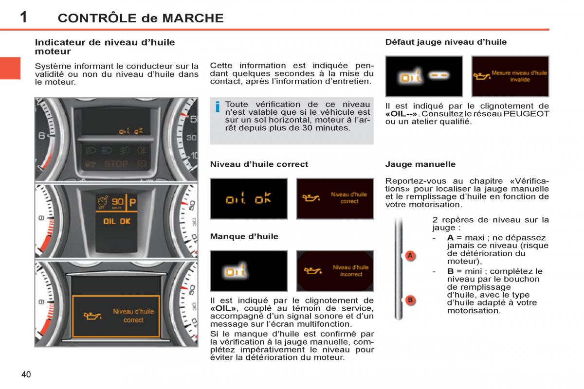 Peugeot 308 SW I 1 manuel du proprietaire / page 42