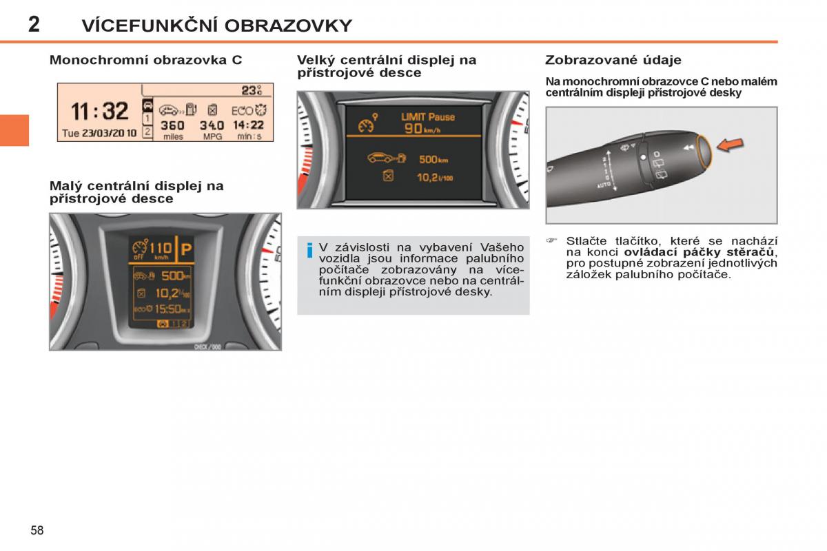 Peugeot 308 SW I 1 navod k obsludze / page 60