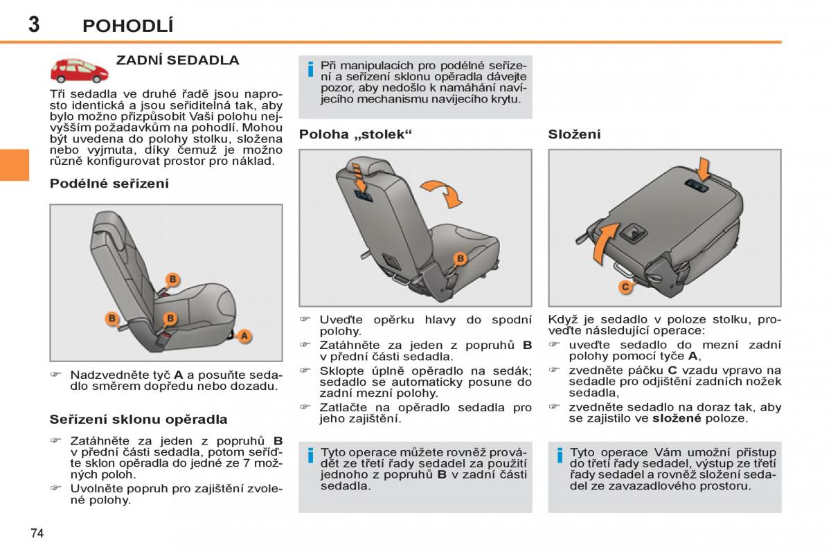 Peugeot 308 SW I 1 navod k obsludze / page 76