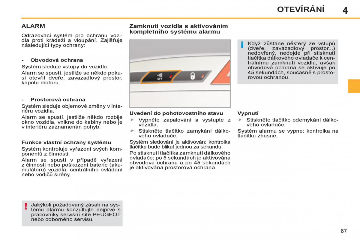 Peugeot 308 SW I 1 navod k obsludze / page 89