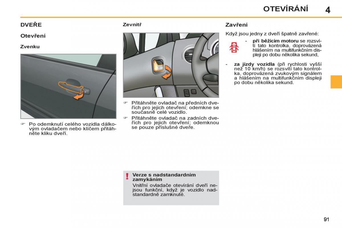 Peugeot 308 SW I 1 navod k obsludze / page 93