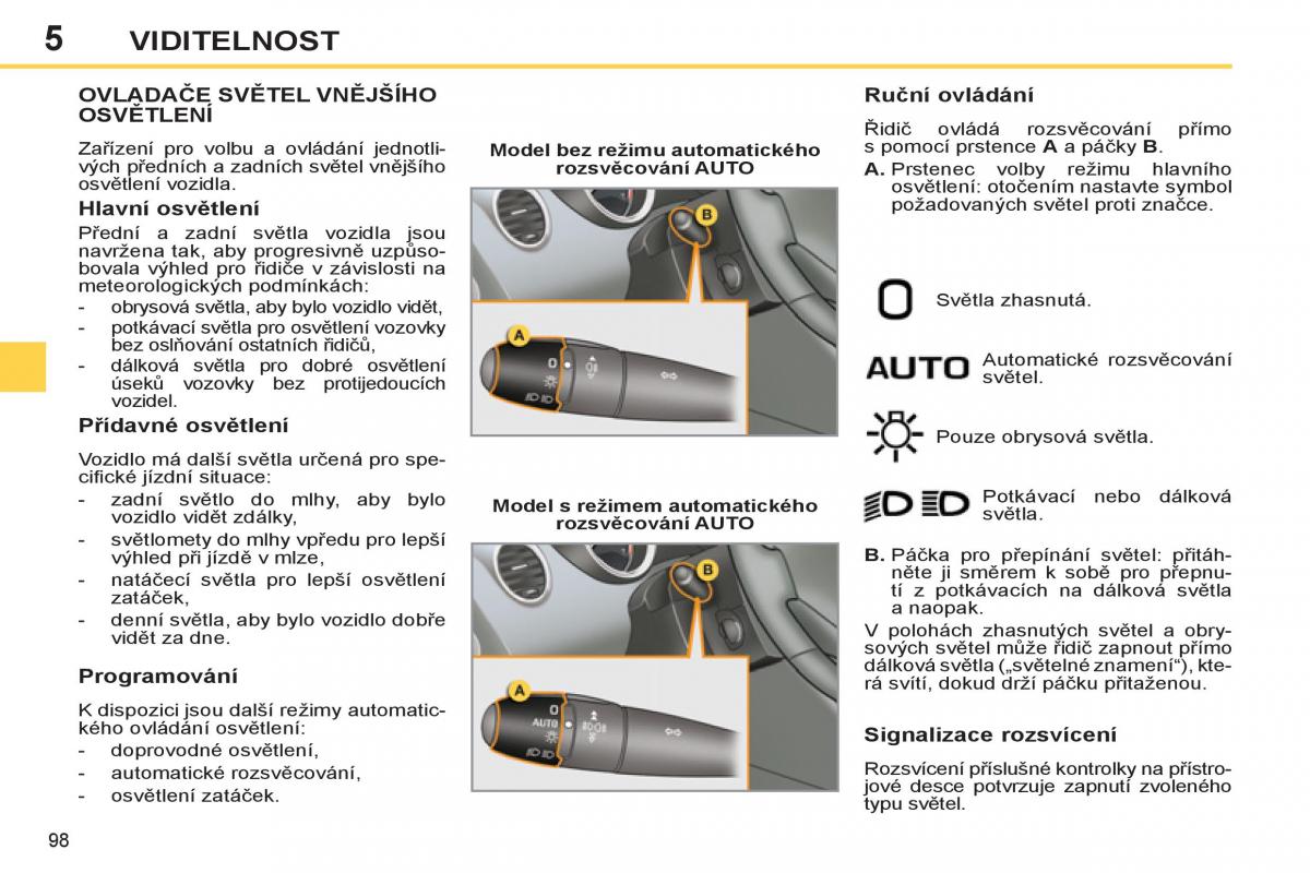 Peugeot 308 SW I 1 navod k obsludze / page 100