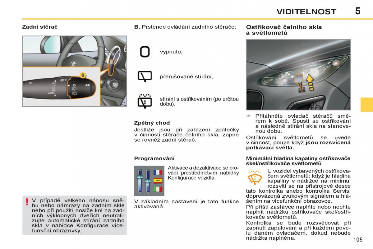 Peugeot 308 SW I 1 navod k obsludze / page 107