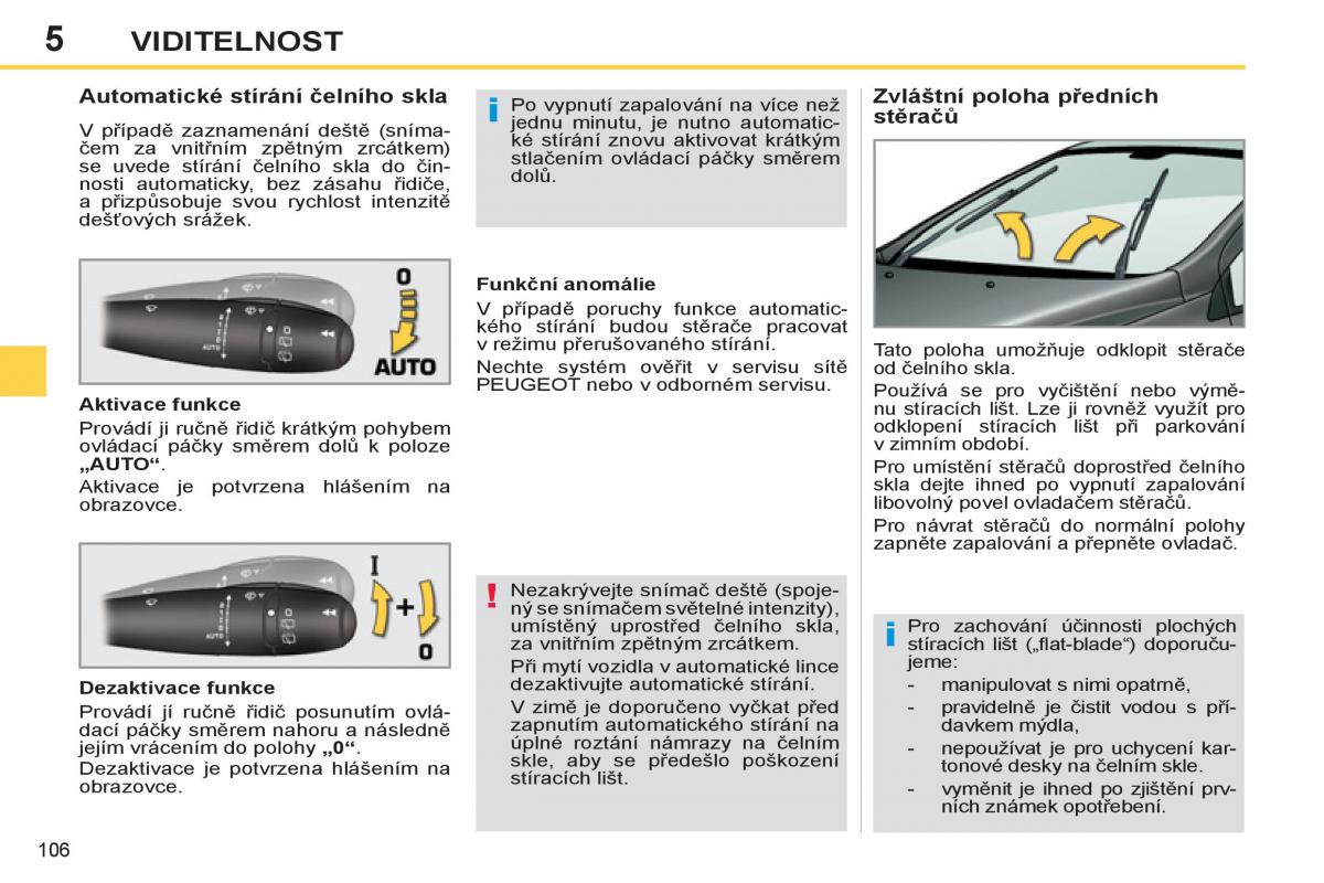 Peugeot 308 SW I 1 navod k obsludze / page 108