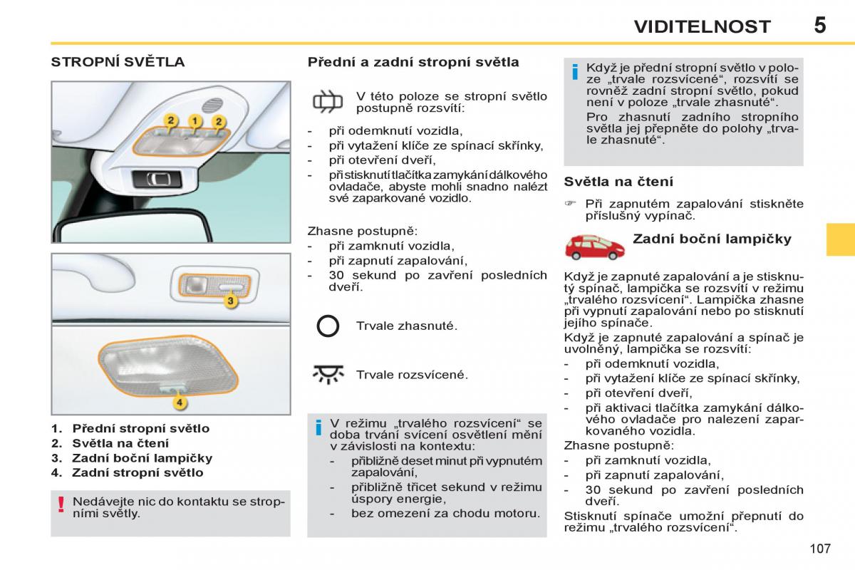 Peugeot 308 SW I 1 navod k obsludze / page 109