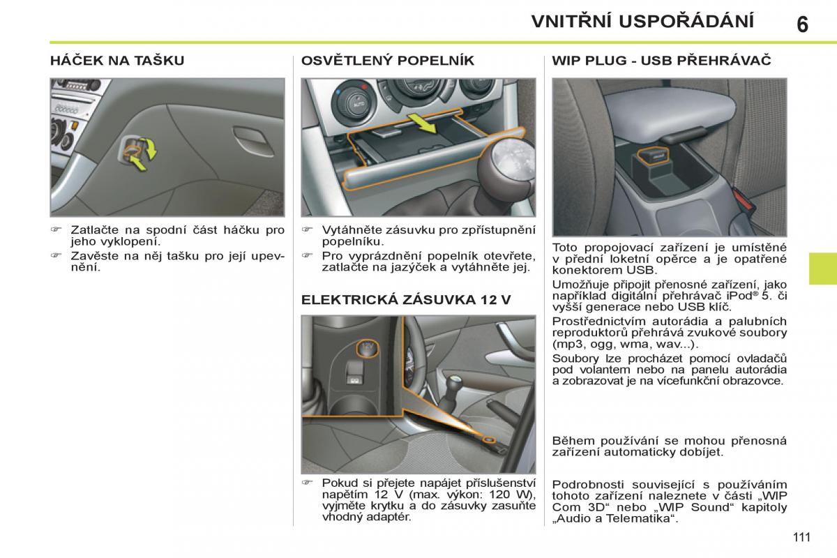 Peugeot 308 SW I 1 navod k obsludze / page 113