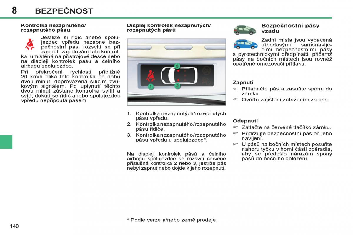 Peugeot 308 SW I 1 navod k obsludze / page 142