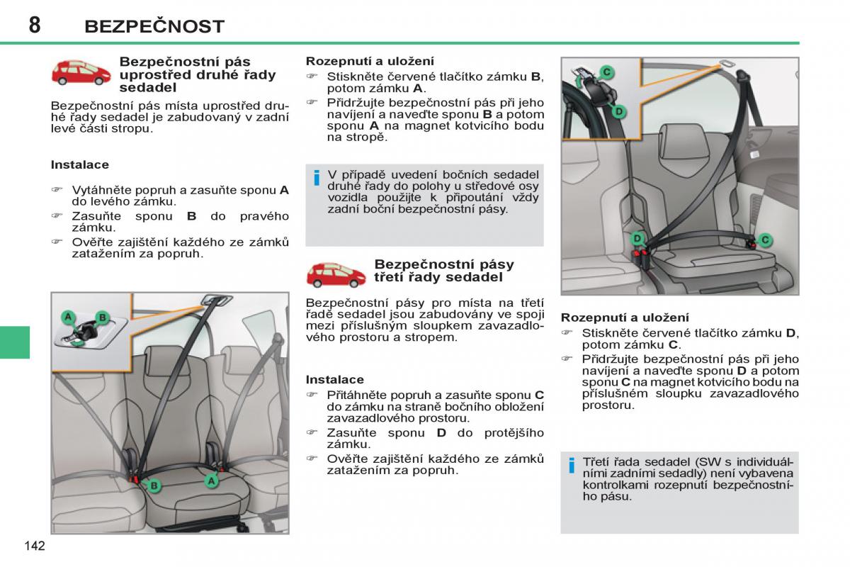 Peugeot 308 SW I 1 navod k obsludze / page 144