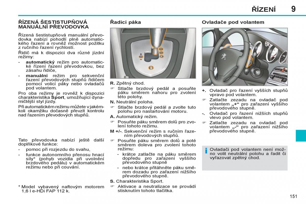 Peugeot 308 SW I 1 navod k obsludze / page 153