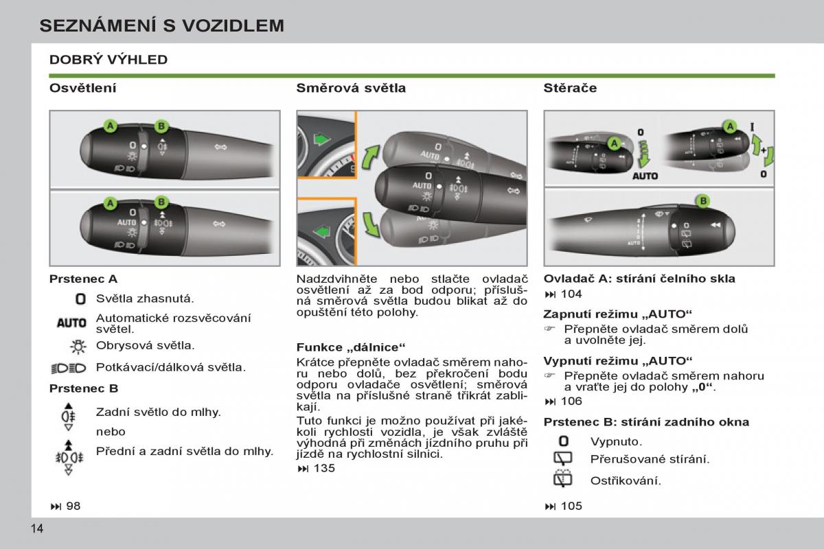 Peugeot 308 SW I 1 navod k obsludze / page 16