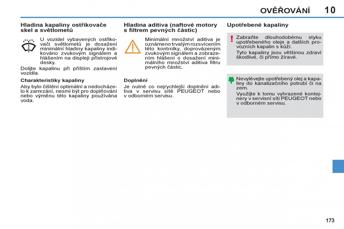 Peugeot 308 SW I 1 navod k obsludze / page 175