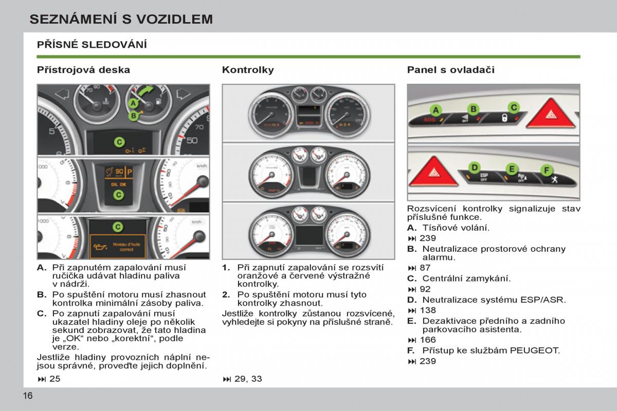 Peugeot 308 SW I 1 navod k obsludze / page 18