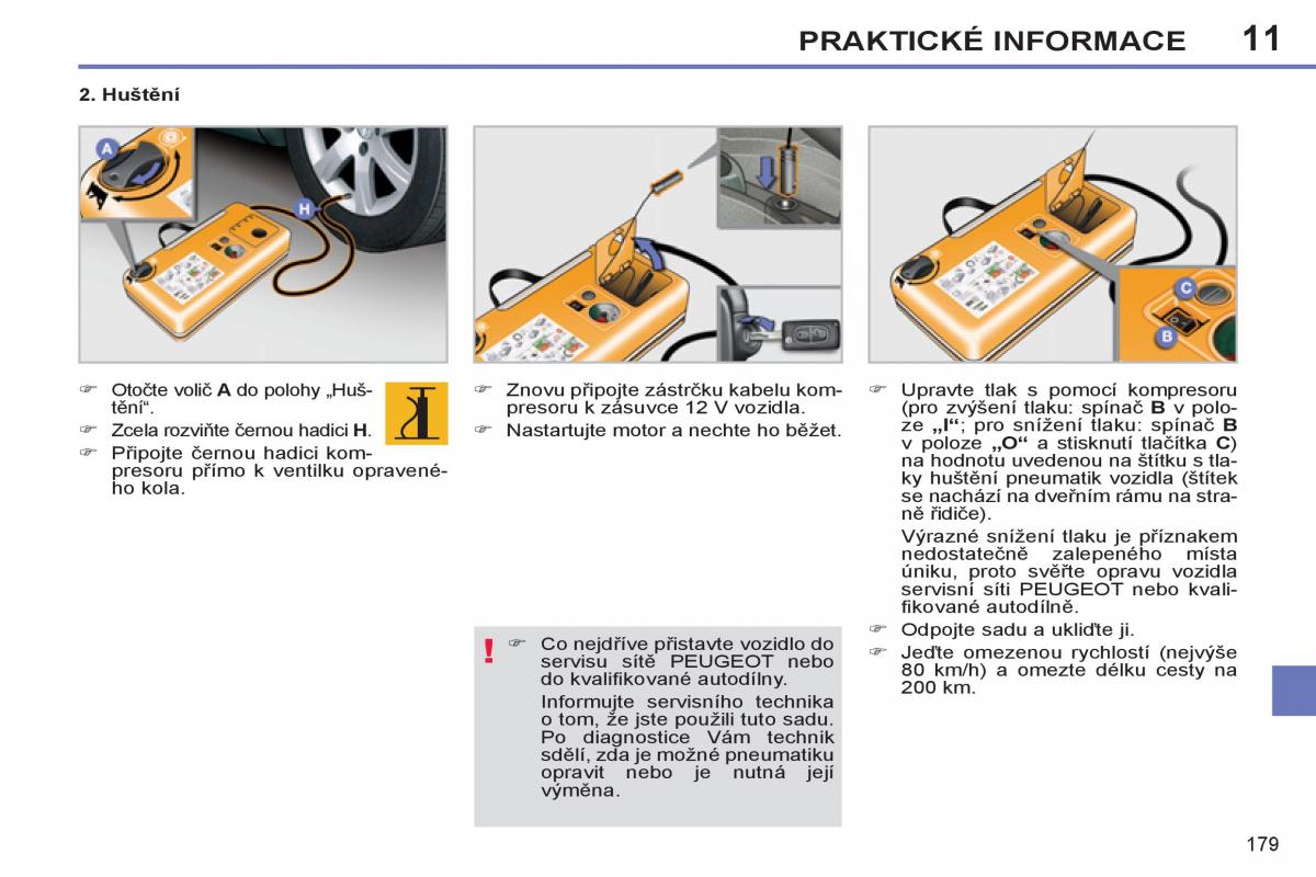 Peugeot 308 SW I 1 navod k obsludze / page 181