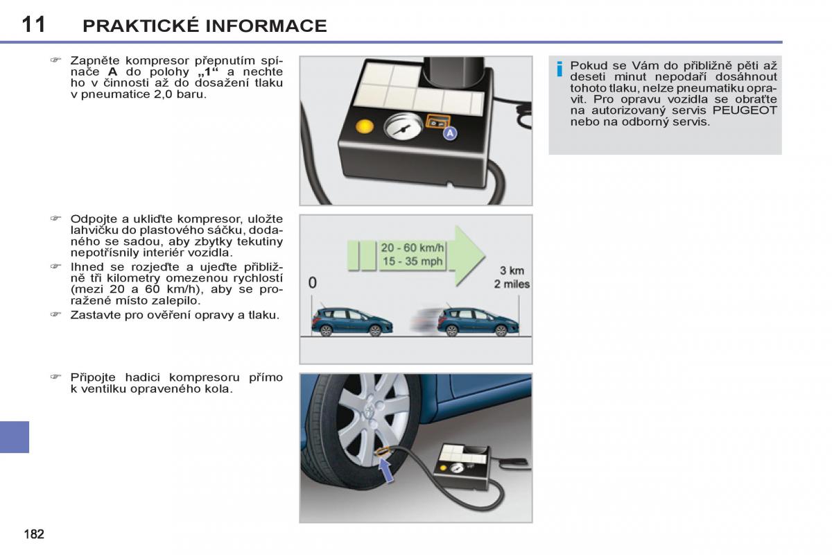 Peugeot 308 SW I 1 navod k obsludze / page 184