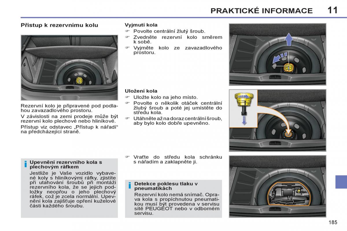 Peugeot 308 SW I 1 navod k obsludze / page 187