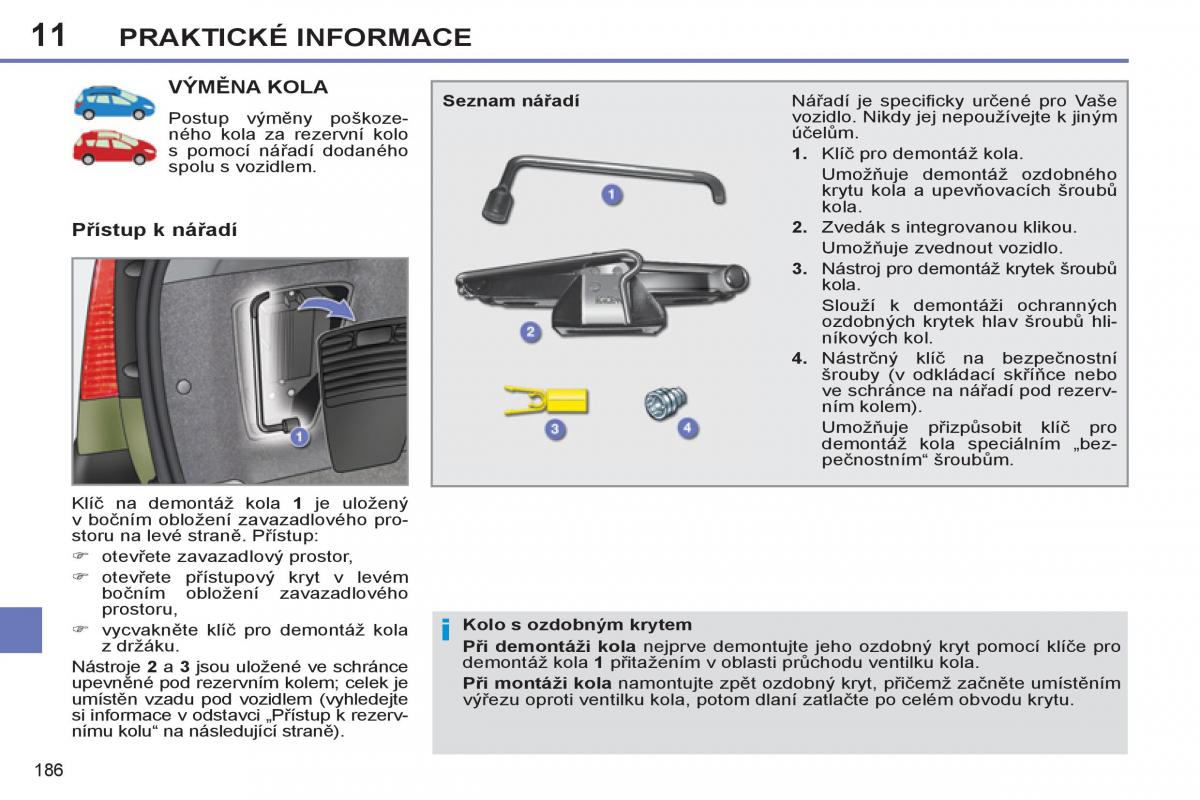 Peugeot 308 SW I 1 navod k obsludze / page 188