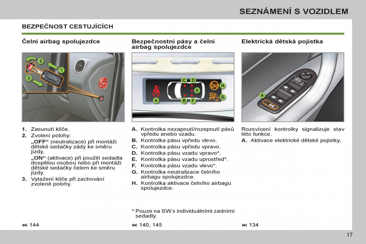 Peugeot 308 SW I 1 navod k obsludze / page 19