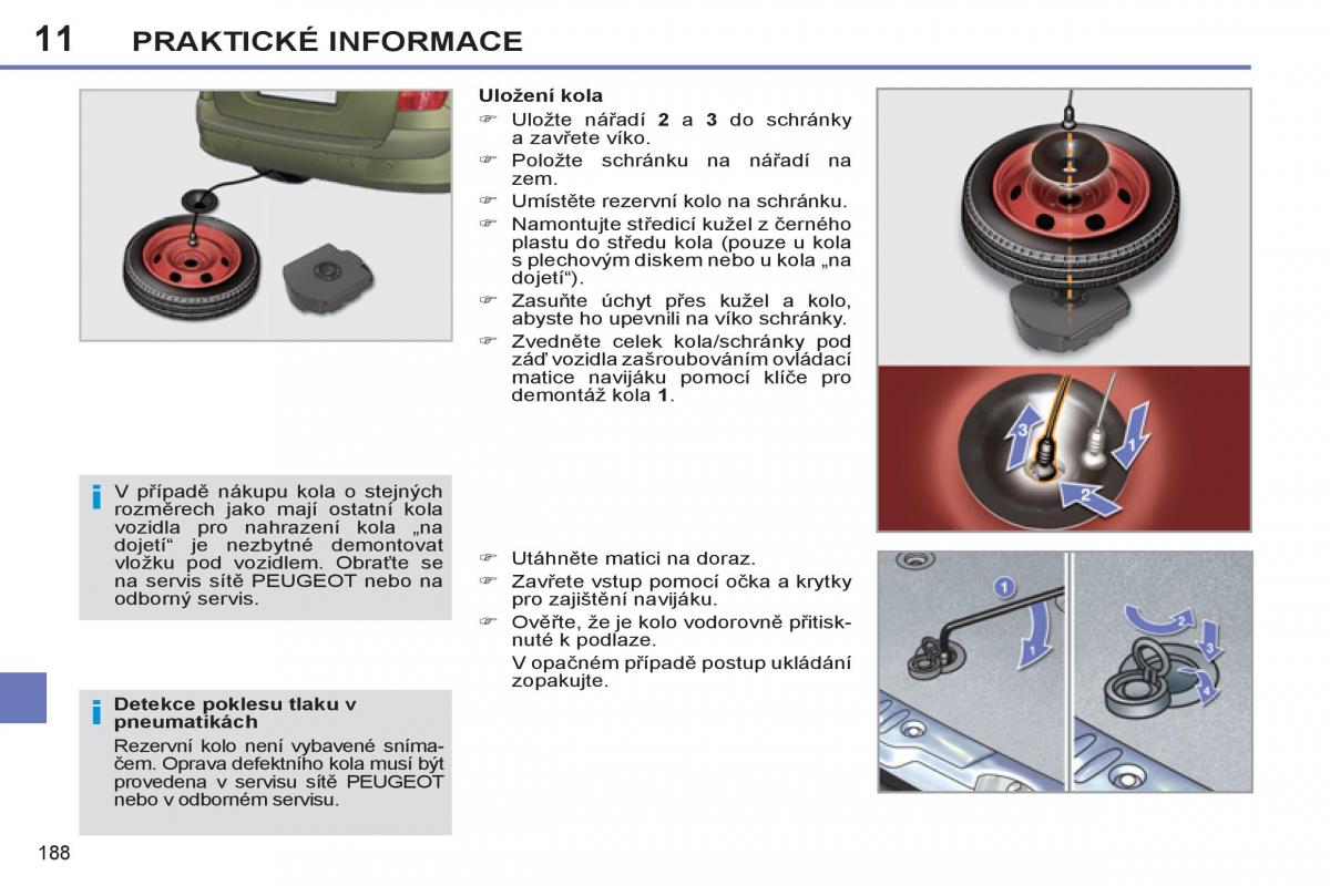 Peugeot 308 SW I 1 navod k obsludze / page 190