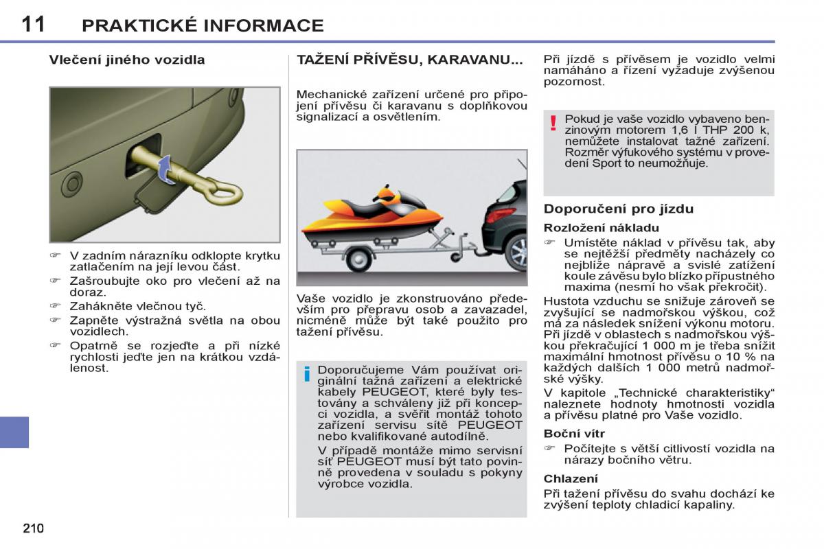 Peugeot 308 SW I 1 navod k obsludze / page 212