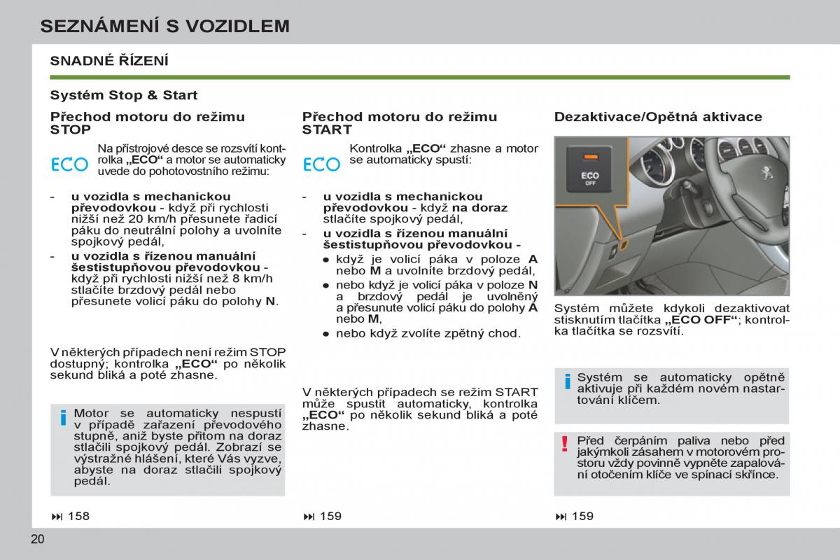 Peugeot 308 SW I 1 navod k obsludze / page 22