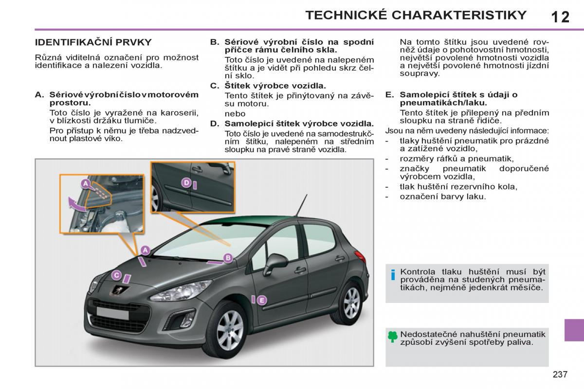 Peugeot 308 SW I 1 navod k obsludze / page 239