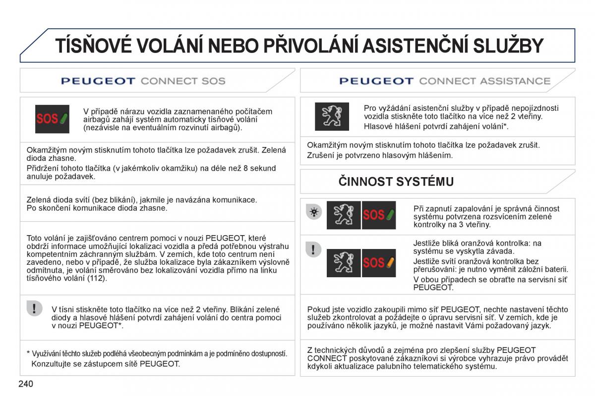 Peugeot 308 SW I 1 navod k obsludze / page 242