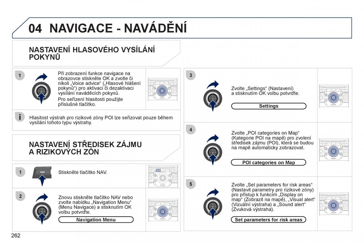 Peugeot 308 SW I 1 navod k obsludze / page 264