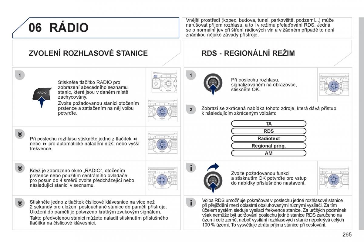 Peugeot 308 SW I 1 navod k obsludze / page 267