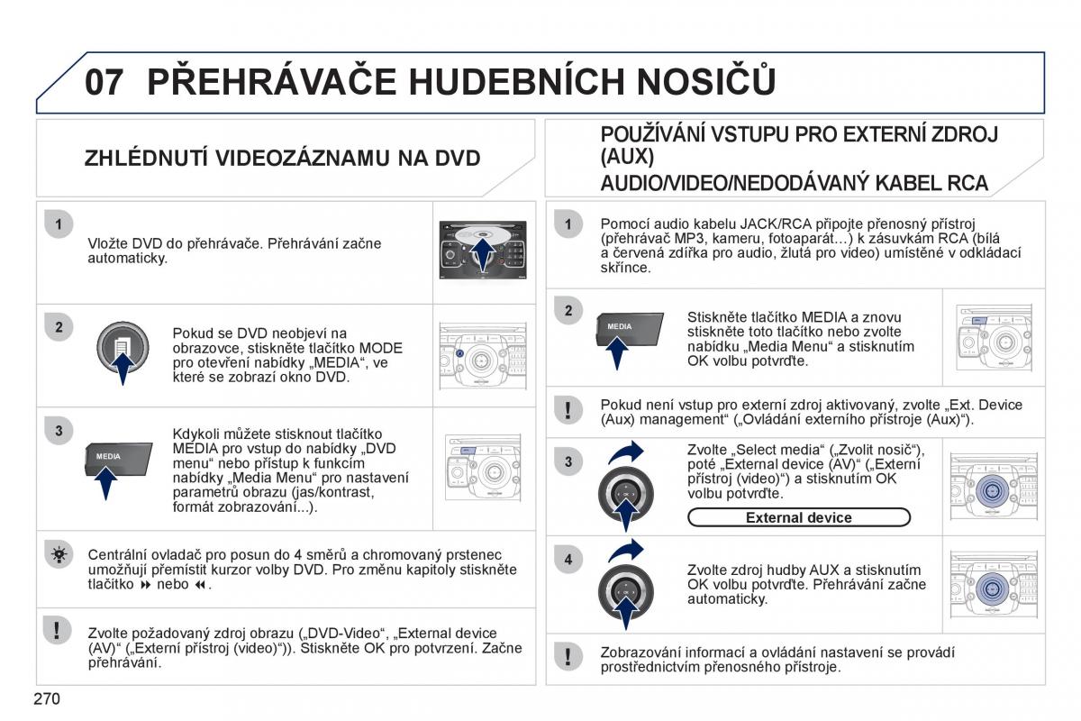 Peugeot 308 SW I 1 navod k obsludze / page 272