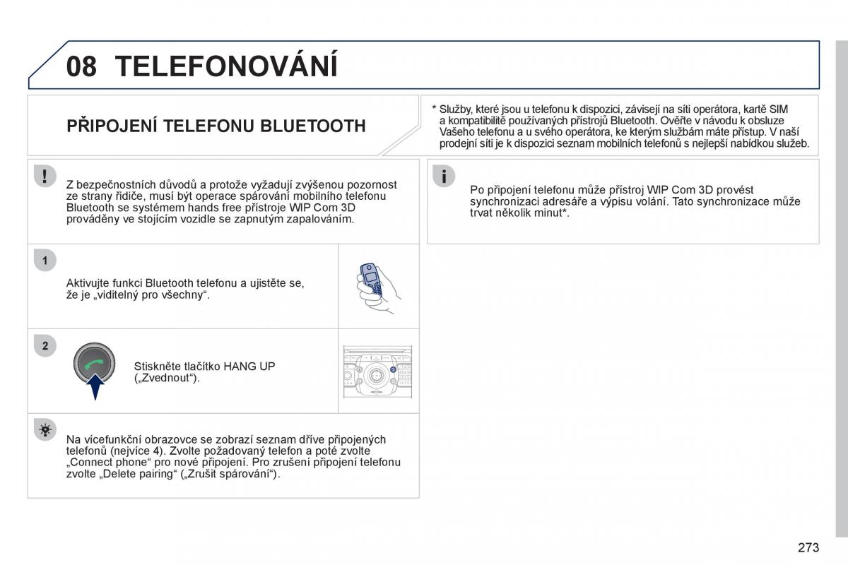 Peugeot 308 SW I 1 navod k obsludze / page 275