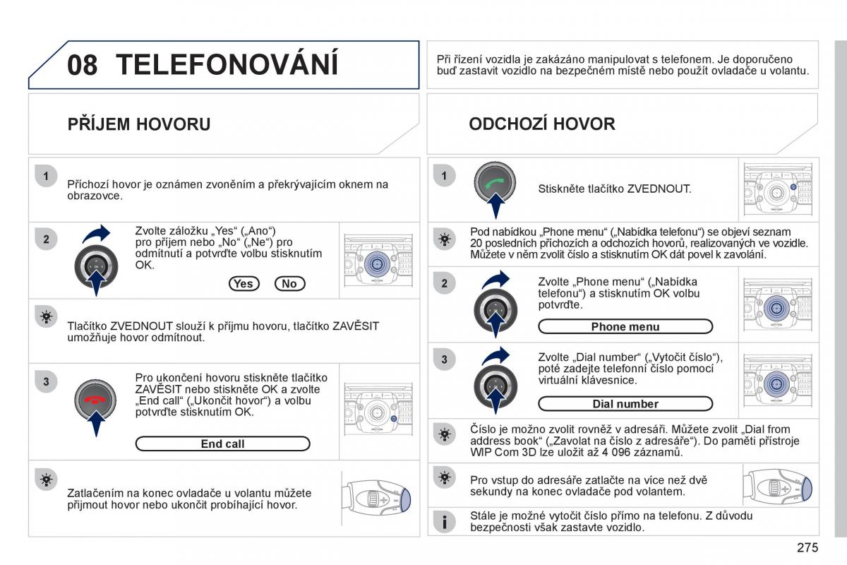 Peugeot 308 SW I 1 navod k obsludze / page 277