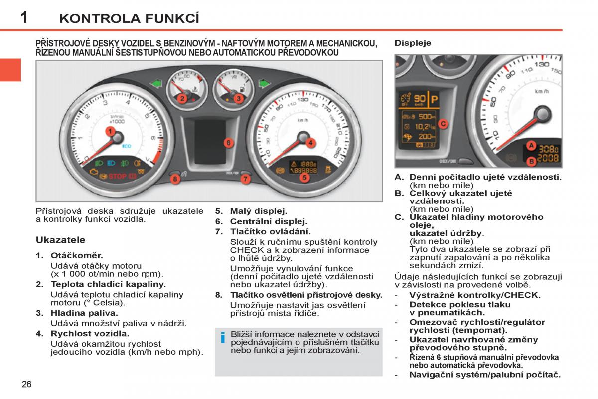 Peugeot 308 SW I 1 navod k obsludze / page 28