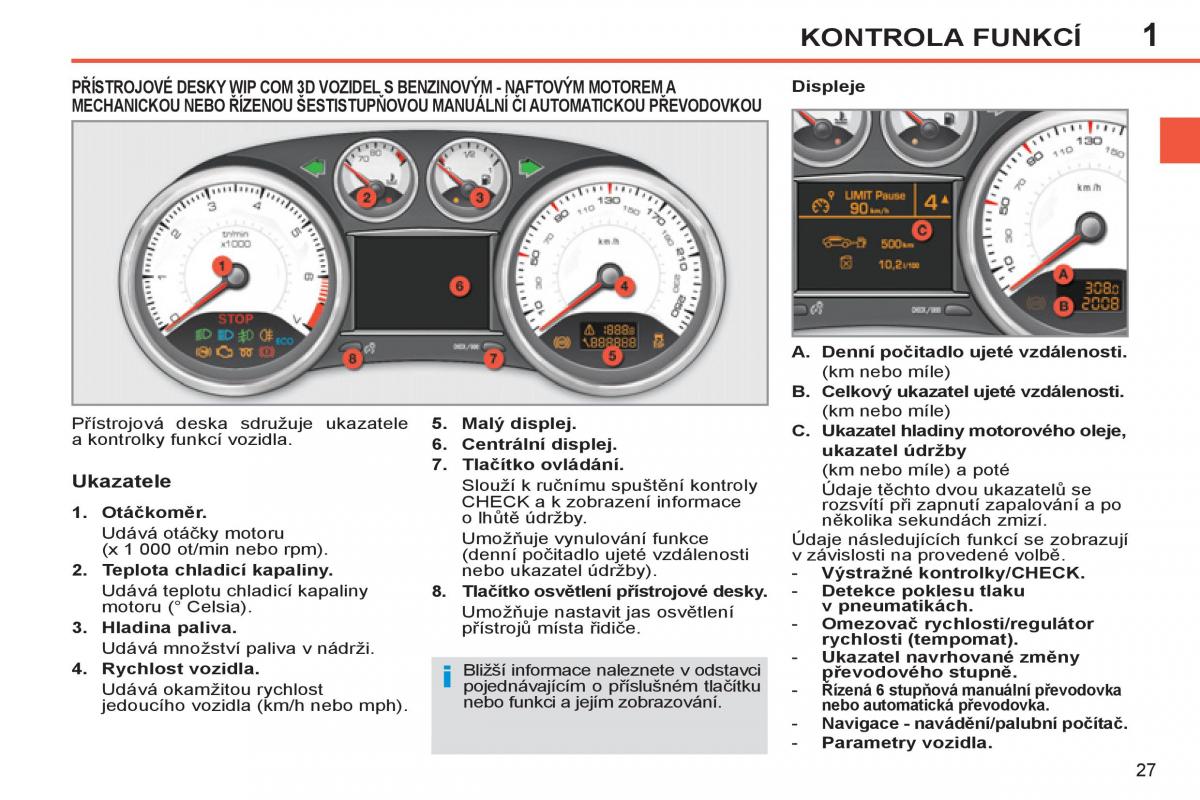 Peugeot 308 SW I 1 navod k obsludze / page 29