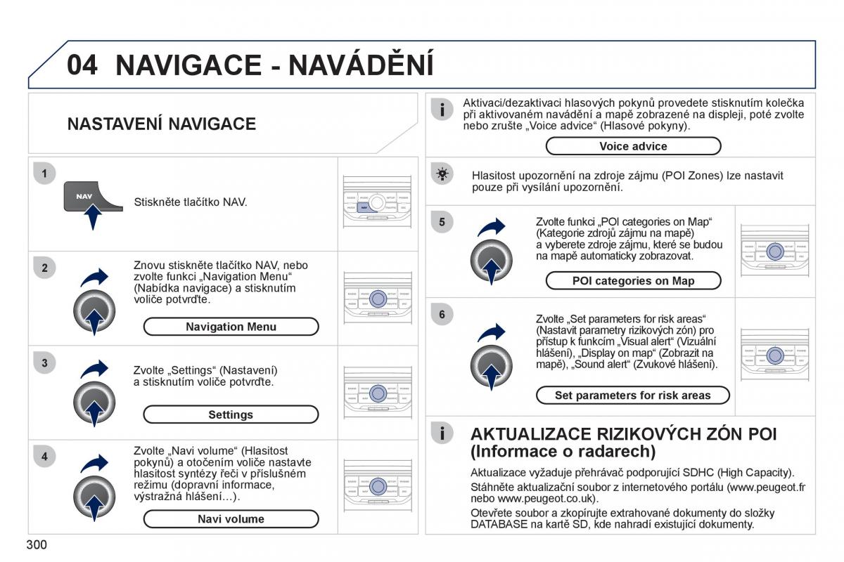 Peugeot 308 SW I 1 navod k obsludze / page 302