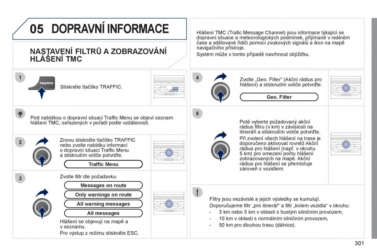 Peugeot 308 SW I 1 navod k obsludze / page 303