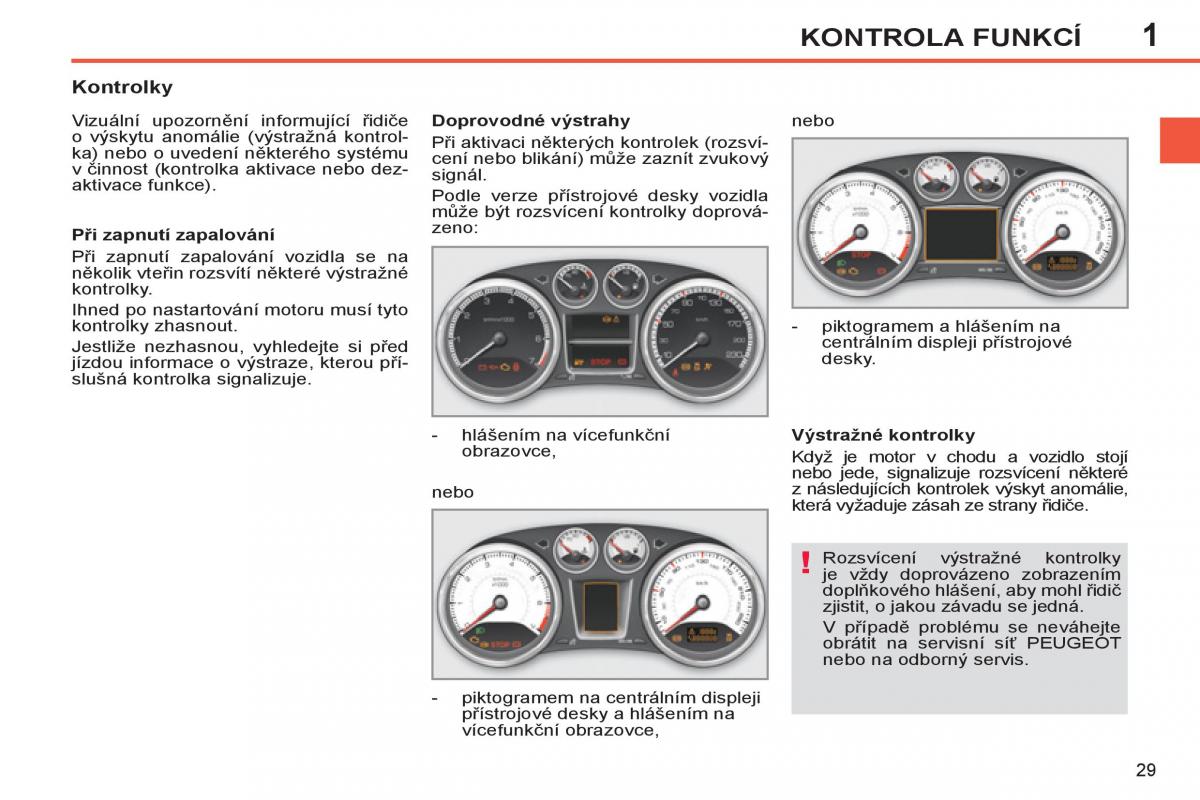 Peugeot 308 SW I 1 navod k obsludze / page 31