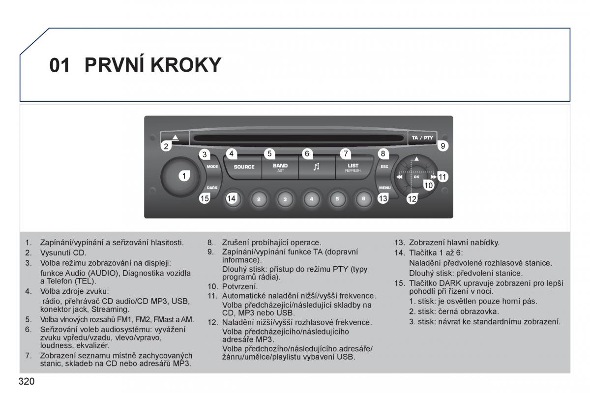 Peugeot 308 SW I 1 navod k obsludze / page 322